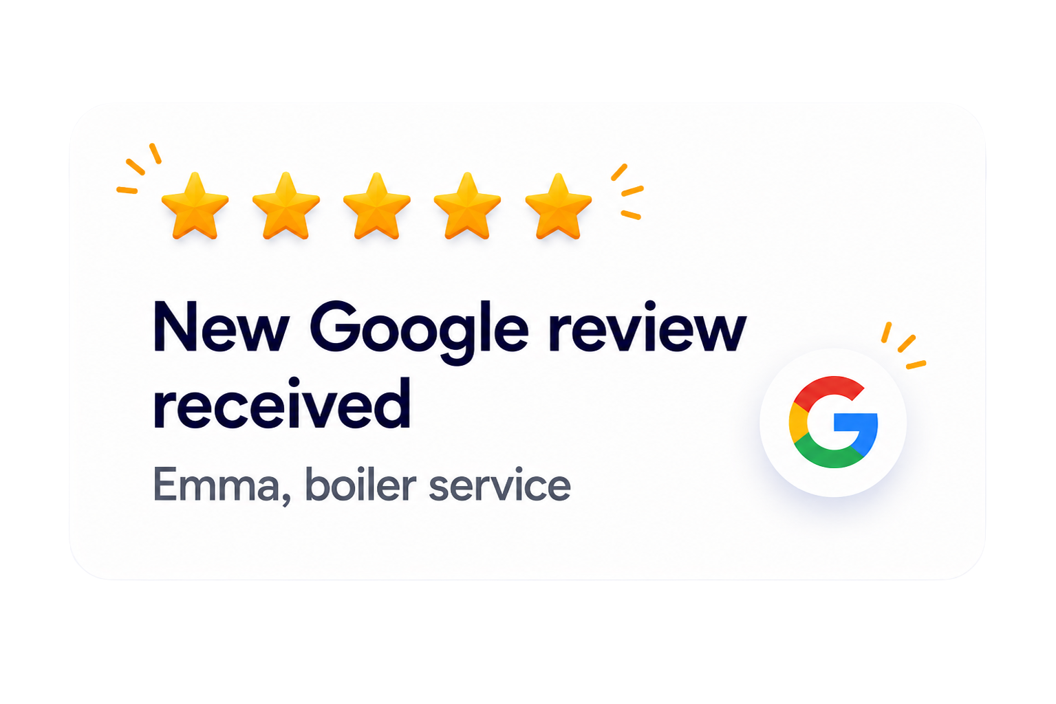 New Google review received from Emma