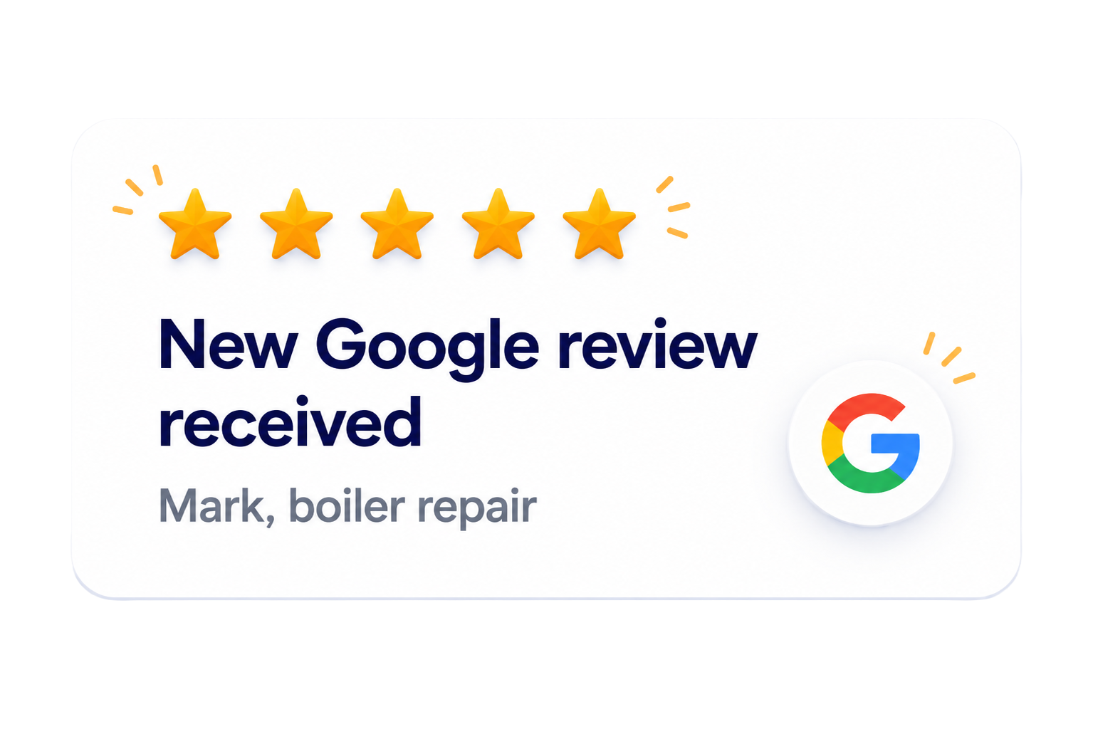 New Google review received from Mark