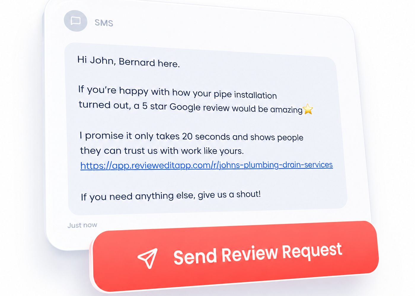 Reviewed It review request form